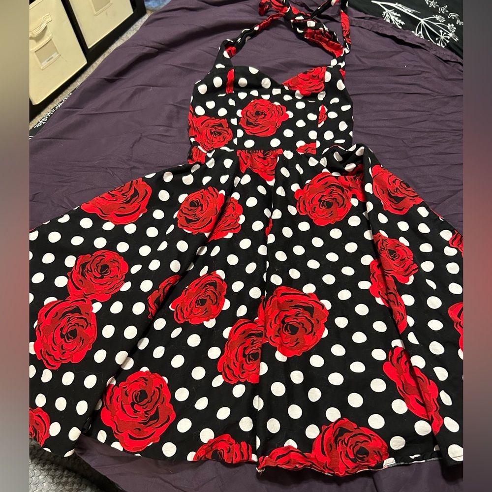 Rose pin up dress